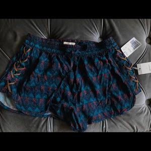 Tribal blue shorts